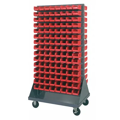 QUANTUM STORAGE SYSTEMS QMD-36H-220RD Vertical Mobile Louvered - Vertical Mobile Louvered Racks with Bins