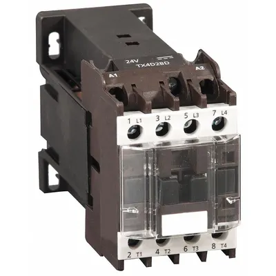 Dayton Magnetic Contactor: Non-Reversing, 4 Poles, 2NO/2NC Contacts, 9 A - Non-Reversing IEC Contactors