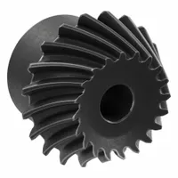 Ground Spiral Bevel Gear: Spiral, Gear Ratio 2, Left Hand, Module m 2.5, 20 Teeth, 12 mm Bore Dia (MPN SBSG2.5-2040L)
