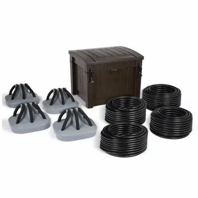 ATLANTIC Shallow Pond Aeration System, Four Diffusers: Max Air Flow 240 lpm - Diffuser Systems