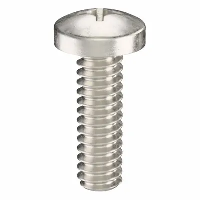 USA INDUSTRIALS Machine Screw: #10-24 Thread Size, 5/8 in Lg, 316, Stainless Steel, Plain - Pan Head Machine Screws