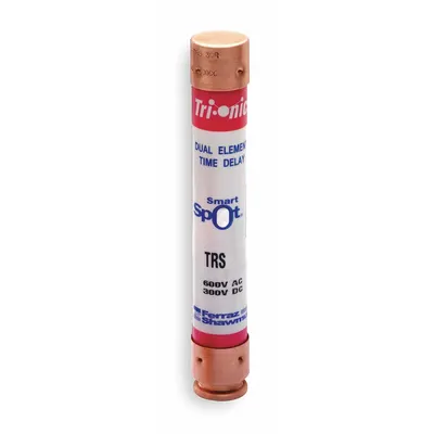MERSEN Fuse: Class RK5, TRS-RID Series, Time-Delay, 12 A, 600 V AC, 600 V DC - Time-Delay Cylindrical Fuses