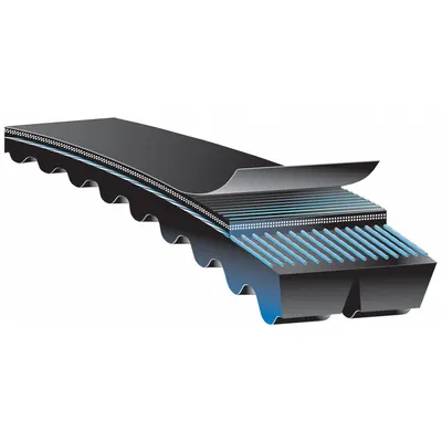 GATES Banded Cogged V-Belt: CX75, 5 Ribs, 79 in Outside Lg, 4 7/8 in Top Wd - CX Section Banded V-Belts