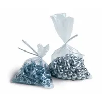 This light-duty open-ended bag is made from linear low density polyethylene (LLDPE) and is clear for easy content identification. The open-ended design facilitates quick loading of parts or materials. Supplied in a 500-pack, it is suitable for general packaging, storage, and protection in industrial and warehouse settings