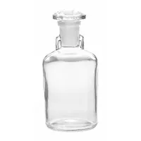 This 100 mL round dropper bottle is made from colorless soda lime glass with a 56 mm body diameter. It is designed for controlled drop-wise dispensing of liquids in laboratory, pharmaceutical, and chemical applications