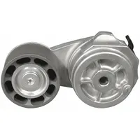 The DAYCO 89444 is a heavy-duty self-adjusting belt tensioner with a single pulley. It automatically maintains proper belt tension to reduce slippage and wear in engine accessory drive systems. Suitable for automotive and industrial engine applications