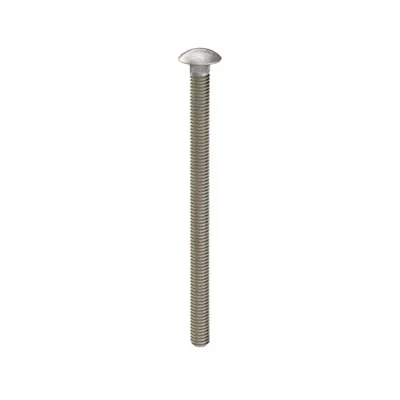 USA INDUSTRIALS Carriage Bolt: Square Neck, 5/16"-18 Thread Size, 5 in lg, Stainless Steel - 316 Stainless Steel Square Neck Carriage Bolts