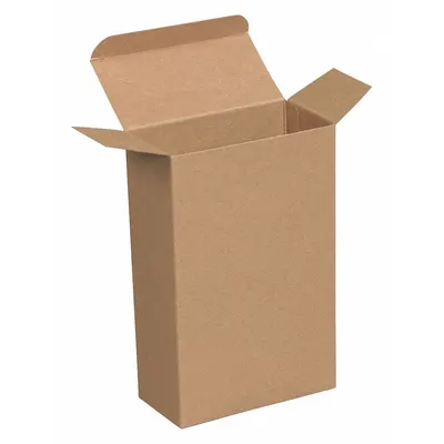 PARTNERS BRAND Reverse Tuck Cartons, 4 5/8 x 2 3/8 in, Kraft, 250-Pack