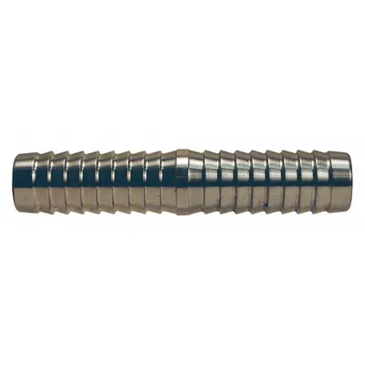 DIXON VALVE & COUPLING 316 Stainless Steel Rigid Barbed Hose Mender - 316 Stainless Steel Multipurpose (Air, Water, Chemical) Rigid Barbed Hose Fittings