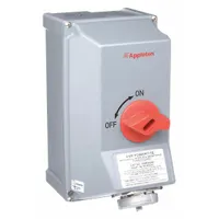 APPLETON ELECTRIC Mechanical Interlock: 208/240/480/600V AC, Three Phase, 30 A, 4 Pole, 3 Wire (MPN ASR3034F)