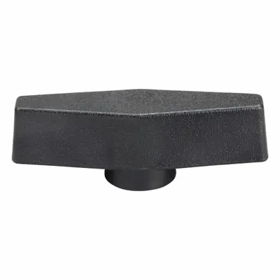 INNOVATIVE COMPONENTS Hand Knob: T, Plastic w/ Steel Thread, 1/2"-13 Thread - T-Handle Knobs with Threaded Hole