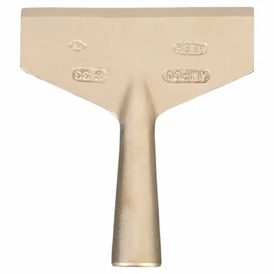 AMPCO Scraper: Bld. Mat. Nickel Aluminum Bronze, Stiff, Straight Bld. Shape - Long-Reach Scrapers