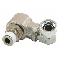 Carbon steel hose reel swivel with 1/2 in FNPT inlet and 1/2 in MNPT outlet. Designed for REELCRAFT 7000/70000 series reels. Features a nitrile seal and maximum operating pressure of 500 psi. Suitable for industrial fluid handling, lubrication, and washdown systems requiring a rotating joint to prevent hose kinking