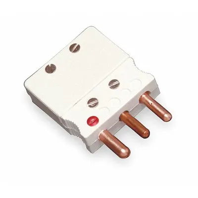 TEMPCO Thermocouple Plug: Jack, For Type U Thermocouple Type, Std Plug, 3 Pins - Thermocouple Plugs