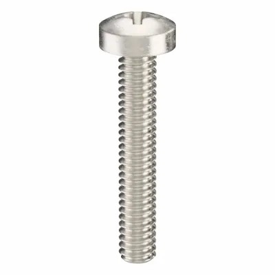 USA INDUSTRIALS Machine Screw: M2x0.40 Thread Size, 12 mm Lg, 316, Stainless Steel, Plain - Pan Head Machine Screws