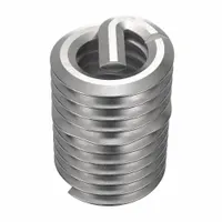 Screw-locking tanged helical insert for repairing or reinforcing threads in metal substrates. M4-0.70 coarse thread, plain finish, 18-8 stainless steel, right-hand direction. Requires 4.2mm drill bit and M4-0.70 STI tap. Tensile strength 200,000 to 250,000 psi. Supplied in pack of 1,000