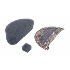 Replacement half-moon filter assembly for industrial heaters and air movers. Captures airborne particulates to protect equipment and improve air quality in construction, warehouse, and event ventilation applications.