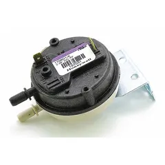 Pressure switch for HVACR applications, used to monitor air pressure in gas-fired heating equipment. It ensures proper combustion airflow and prevents burner operation when airflow is insufficient.