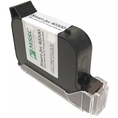 Water-based ink cartridge for use on cardboard surfaces. Compatible with Smart-Jet printer series. Replaces part numbers 80000-HAND and 54YF91. Suitable for marking and coding on corrugated boxes in packaging and logistics environments.