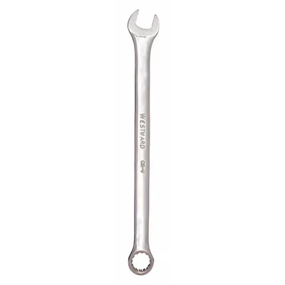 WESTWARD Combination Wrench: Alloy Steel, Chrome, 9 mm Head Size, 5 7/8 in Overall Lg - Metric 12-Point Combination Wrenches