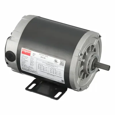 Dayton General Purpose Motor: Rigid Base Mount, Open Drip Proof, 1/2 hp, 230/460V AC - Rigid Base 3-Phase General Purpose AC Motors
