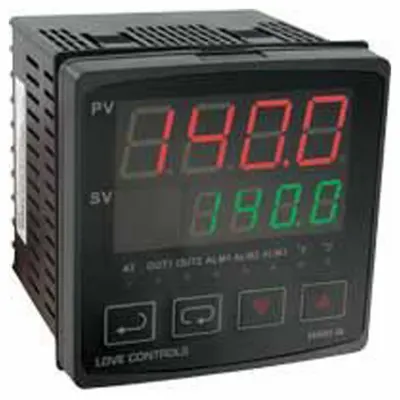Dwyer Temperature Controller: 4B, 1/4 DIN Size, RTD/Thermocouple, Manual/On/Off Action/PID - Temperature Controllers