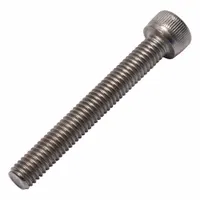 Socket Head Cap Screw: M6x1.00 Thread Size, 45 mm Lg, Std, Plain, Titanium, Grade 2, 6 mm Head Ht (MPN 0107480)