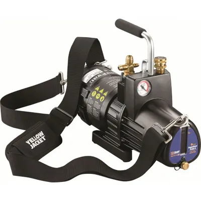 YELLOW JACKET Vacuum Pump: 8 cfm, 15 micron Ultimate Vacuum, 120V AC, A2L Compatible - A2L Compatible Refrigerant Evacuation Pumps