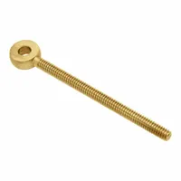 AMPG Fixed Rod End: Brass, Plain, 3 in Hole Center-to-End Lg, Right Hand, 1/4"-28 Thread Size (MPN ZEB68-BR)