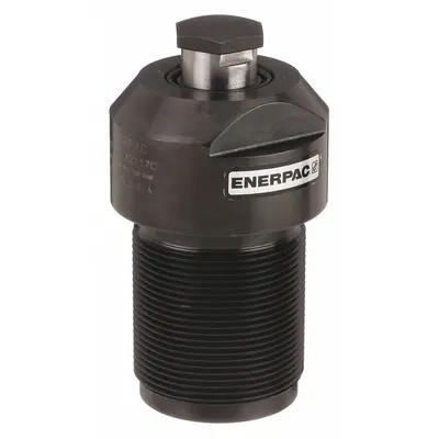 ENERPAC Hydraulic Work Support: 1,650 lbf Max. Support Force, 3/8 in Stroke Lg - Threaded Body Work Supports