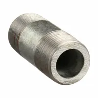 Pipe Nipple: 1/2 in Nominal Pipe Size, 2 in Lg, Schedule 160, Galvanized Steel, Seamless (MPN 87402)