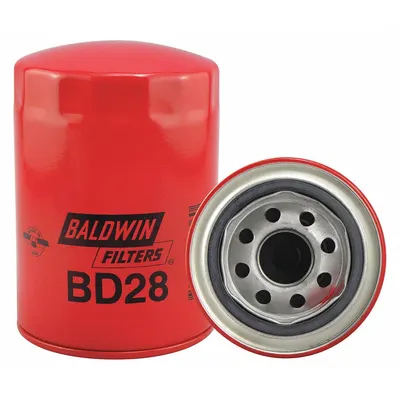 BALDWIN FILTERS Oil Filter: BD28, M26 x 1.50 Thread Size, 5 3/8 in Overall Ht, Oil, Ford - Spin-On Oil Filters