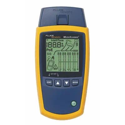 FLUKE NETWORKS Cable Tester: MicroScanner, Base Model, MS2-100/WWG 3084165, Network - Copper Cable Verification Testers
