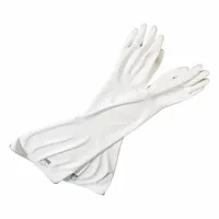 Glove Box Gloves: 8 in For Port Size, 15 mil Thick, White, 32 in Glove Lg, 9.75 Size - Numeric, 1 PR (MPN 8Y1532/9Q)