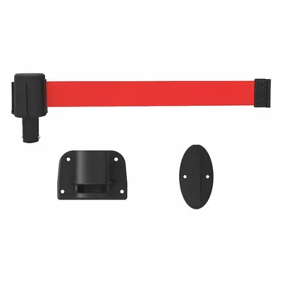BANNER STAKES Wall-Mount Retractable Belt Barrier - Wall-Mount Retractable Belt Barriers