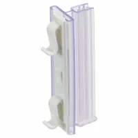 AIGNER INDEX Label Holder: 11 in x 3 in, Yellow, Slide-In, 10 Label Holders, Snap-On, Plastic, 10 PK (MPN WSK-1Y)