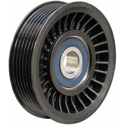 DAYCO 89130 Serpentine Ribbed Idler Pulley, Polymer, Light Duty, 6PK - Ribbed V-Belt Idler Pulleys for Vehicles