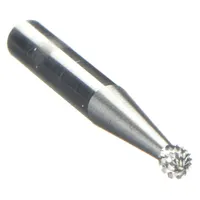 WIDIA Carbide Bur: Ball, SD-7, Double Cut, 3/4" Head, 1/4" Shank (MPN M41340)
