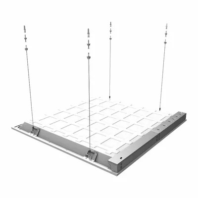 SYLVANIA Suspension Kit for Backlit Panels: 18 in Lg (MPN SPKIT3A) - Clips, Chains & Hangers for Panel & Troffer Lights