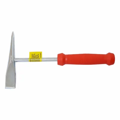 OEM Chipping Hammer: 10 in Overall Lg, Plastic Handle, Parallel, 1 in Blade Lg - Chipping Hammers