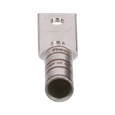 PANDUIT Compression Lug: For 500 kcmil, 1/2 in Stud Size, Long - Two-Hole Compression Lugs