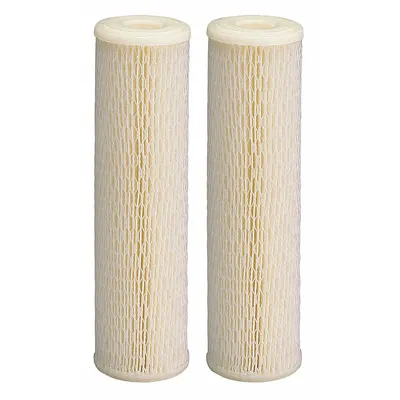 CULLIGAN Water Filter Cartridge: 20 micron, Pleated, 4 gpm, Cellulose, 9 3/4 in Overall Ht - Pleated Water Filter Cartridges