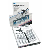 OTC Puller Set: 10 1/2 in – 11 in Jaw Spread, 8 3/4 in Jaw Reach, 0.35 Jaw Thick, 11 in, 12 Pieces (MPN PA7)
