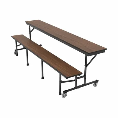PALMER HAMILTON Convertible Bench Table: Walnut, 30 1/8 in Overall Wd - Convertible Bench Tables