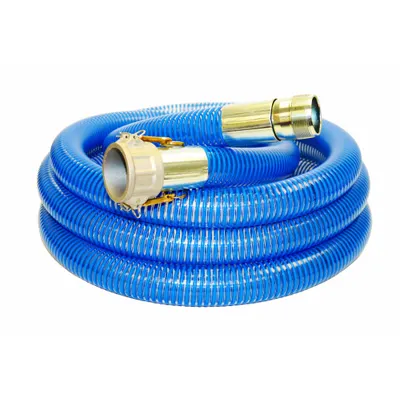 KURIYAMA BWS200-20CN PVC Water Suction & Discharge Hose Assembly - PVC Water Suction & Discharge Hose Assemblies with PVC Helix Reinforcement