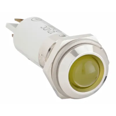 OEM Raised Panel Light: 12 mm Panel Mounting Hole Dia - LED Indicator Pilot Lights