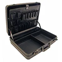 PLATT Protective Case: 13 in x 18 in x 6 in Inside, Black, Stationary, 7 lb Wt, No Wheels, Plastic (MPN 805T-C)