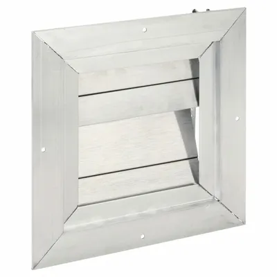 Dayton 10 3/4 in H x 10 3/4 in W Single Panel Wall-Mount Backdraft Damper - Wall-Mount Backdraft Dampers