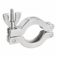 Vacuum Fitting Clamp: 304 Stainless Steel, 1 in Compatible Tube Size, 25 (MPN ZUSA-TF-VAC-78)