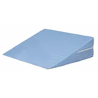 DMI Bed Wedge: Blue, 24 in Overall Lg, 24 in Overall Wd, 7 in Overall Ht, Cotton/Polyester, Foam (MPN 802-8026-0100)
